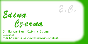 edina czerna business card